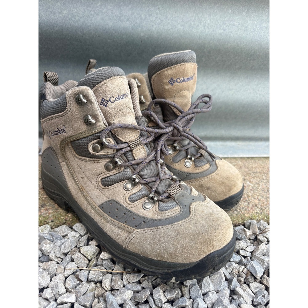 Columbia Cinder Pass Waterproof Hiking Boots Mens 9 Tan Grey BL3023-925